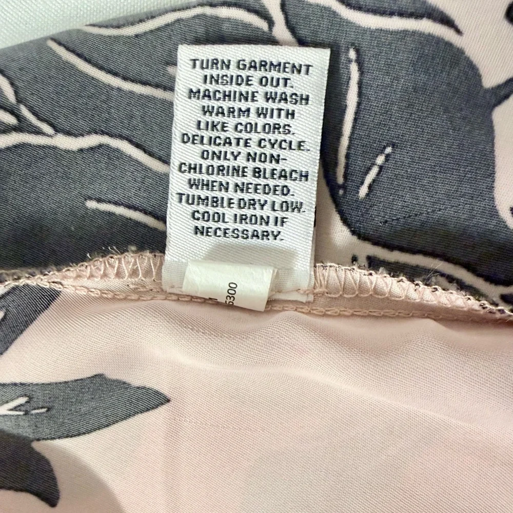 Ophelia Roe Pink Floral Blouse with Black Print - Picture 9 of 9